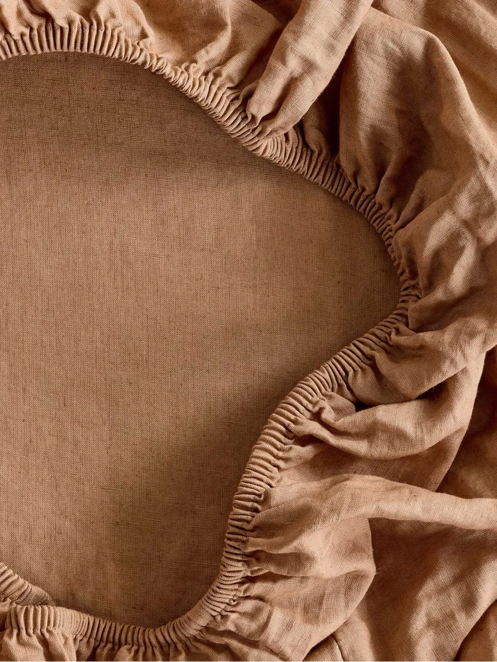 New Quince European Linen Fitted Sheet Set King (3 piece) - Latte $144